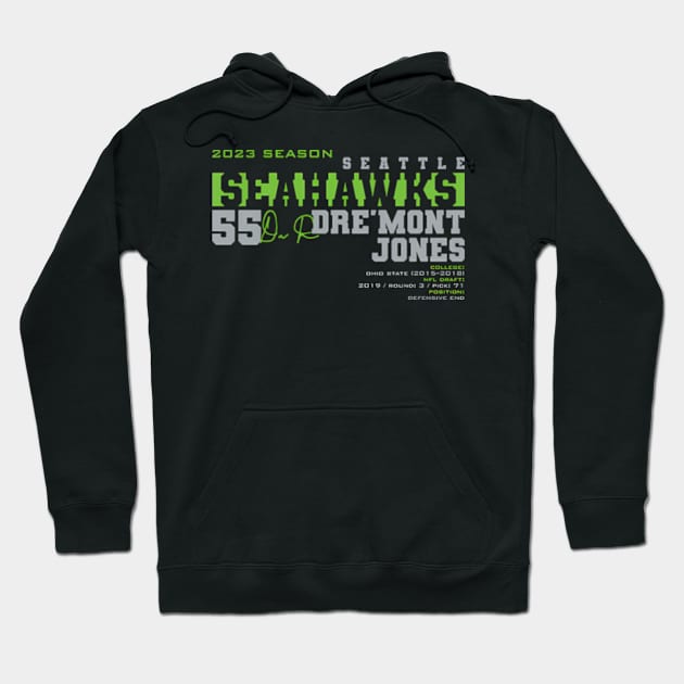 Jones - Seahawks - 2023 Hoodie by caravalo